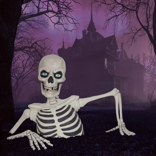 Early Bird Halloween Special – Massive Skeleton with Glowing Eyes & Spooky Sound🎃
